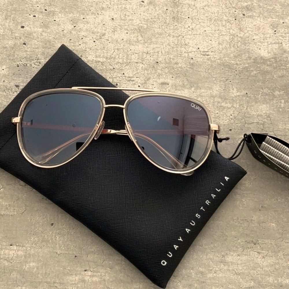 Quay All In Aviator Sunglasses